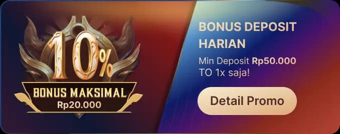 BONUS DEPOSIT HARIAN β TO 1X!